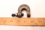 Thomas & Betts Steel Full Size Top C-clamp L-clamp W/ Locknut 3/4" X 3/8" Rod. Fixed Price $10.13.
