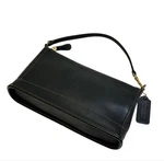 Coach 9311 Vintage Shoulder Hand Bag Ziplock Leather Black Gold Hardware Japan. Fixed Price $94.00.