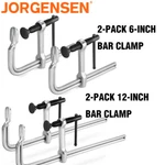 Jorgensen 6"/12" Bar Clamps Sets 2-PACK Drop Forged Alloy Steel Woodworking. Fixed Price $27.99.