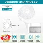 Uxcell Clear Pvc Tubing 4MM Id 5MM Od 15FT Water Air Hose. Fixed Price $20.00.
