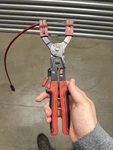Snap-on Ratcheting Remote Hose Clamp Pliers Red Soft Grip SHCP1A. Fixed Price $105.00.