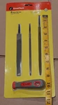 New Great Neck 4PC File Set #632 Mill, Round, Taper -TOOL15. Fixed Price $7.69.