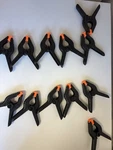 12PC Spring Set Mediumduty Plastic Clips Woodworking Backdrop Craft. Fixed Price $14.50.