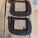 Vintage B&c Brink Cotton C-clamps. No 142 1/2 1-5/8". Fixed Price $28.00.