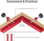Aluminum 90 Degree Corner Clamps Precision Woodworking Tool Right Angle Set. Fixed Price $17.89.