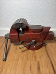 Vintage Columbian Swivel Bench Vise - D44 M2 Made Cleveland Ohio Usa. Fixed Price $199.99.