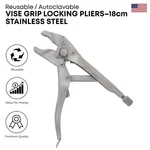 Vise Grip Locking Plier 18 Cm German Steel Orthopedic Surgical Instrument. Fixed Price $74.85.