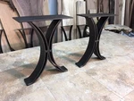 15.5 Inch Steel Base Set/metal Table Legs/metal Legs/bench. Fixed Price $325.00.
