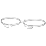 Dundas Jafine 2C234Z Plastic Clamp Pack Adjustable Releasable Fits 2"-4" Duct. Fixed Price $8.33.