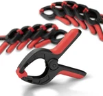 Powertec Spring Clamps SET-10 Pack Mini Plastic Clips With 1" Opening, 71018. Fixed Price $17.99.
