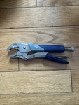 Kobalt Curved Jaw Locking Pliers Vise Grip Blue Cr-v. Fixed Price $11.99.