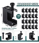 100 Packs Beam Clamps, 1/4"-20 Black Steel Bolt-on Hangers Used Combina. Fixed Price $77.95.