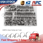 130PCS Adjustable Hose Clamps Worm Gear Stainless Steel Assortment Kit. Fixed Price $13.99.