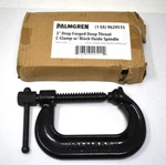 Palmgren 3" Drop Forged Deep Throat C-clamp With Black Oxide Spindle 9629511. Fixed Price $28.99.