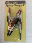 Power Plus Spring Clamps 4" By Momentum Brands 4CT. Fixed Price $6.99.
