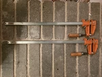 Jorgensen 3718 3703 Sliding Adj. Woodworking Bar Clamp Set Of 2 Made Usa. Fixed Price $48.00.