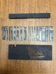 Vintage Stanley No. 45/55 Combination Plane Cutters Lot Of (17) W/wood Box. Fixed Price $97.78.