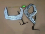 Two (2) Kant-twist Super Heavy-duty Clamps 10", 7" Deep Throat, 3500 Lb, Zinc. Fixed Price $233.25.