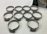 (10) Ideal 6732651 Hose Clamps Stainless Steel, 1-1/2" 2-1/2" Clamping Range. Fixed Price $14.36.