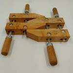 Set Of 6" Maple Wood Hand Screw Clamps 3" Cap Throat 1.2" Thick China 11 Lg. Fixed Price $34.99.