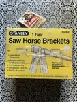 Vintage Stanley Metal Saw Horse Brackets 1 Pair 83-362 Made Usa Ships Free. Fixed Price $23.99.