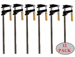 Heavy-duty 12-PIECE 18" Steel Bar Clamp Set Ratchet, Quick Release Clutch Style. Fixed Price $84.99.