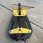 Strong Hand Tools CPA60 In Steel Pipe Clamp Vise, Black/yellow. Fixed Price $148.00.