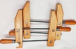 Clamps, (2) Craftsman Woodworkers Wooden With Steel Screws, Open To 6". Fixed Price $52.04.