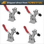 Powertec 4PCS Horizontal Quick-release Toggle Clamp Capacity 300 Lbs (20327). Fixed Price $18.59.
