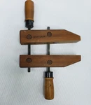 Vintage Craftsman Clamps 7 Inch Oak Tools Pair Vice Jaws Wooden Adj. Fixed Price $33.34.