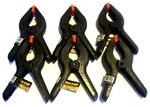 6PCS Iit 6" Heavy Duty Abs Nylon Spring Clamps Clips With Flex Pads 2-1/2" Jaw. Fixed Price $14.99.