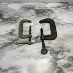Set Of 2 Small Metal Clamps Tool Decor Country Collectibles. Fixed Price $22.00.