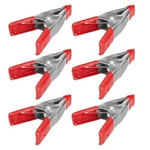 Wideskall 2" Inch Mini Metal Spring Clamps W/red Rubber Tips Clips (pack. Fixed Price $11.99.