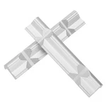 Aluminum Vise Jaws 6" Magnetic V-type Soft Rubber Pads Covers Silver. Fixed Price $19.08.