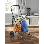 Folding Shopping Grocery Cart 50LB Steel 4-WHEEL Adjustable Handle Black. Fixed Price $44.99.