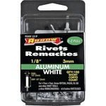 Arrow RSAW1/8IP Pop Rivet, Short, Grip, L, Aluminum, White, 100/PK. Fixed Price $14.74.