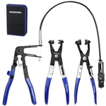 Workpro Hose Clamp Plier Set 27" Long Reach Wire Spring 3-PIECE. Fixed Price $38.99.