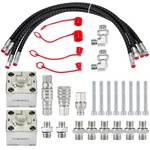 2X Three-way Diverter Valve Fits For 1-2 Ton Mini Excavators With Quick Connects. Fixed Price $105.59.