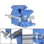 4.5" Bench Vise With Anvil Swivel Locking Base Table Top Clamp Heavy Duty Vice. Fixed Price $38.00.