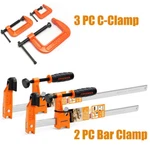 Malleable Iron C-clamp Set 3-PC (1",2",3" )/2 Steel Bar Light Duty. Fixed Price $29.99.