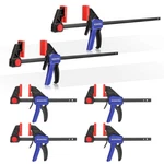 Workpro 6-PACK Bar Clamps Set, 4X 6-INCH & 2X 12-INCH, Woodworking, One-handed. Fixed Price $53.98.