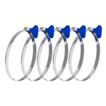 Powertec 70250 6 Inch Key Hose Clamp Stainless Steel Thumb Screw Dust Colle. Fixed Price $21.63.