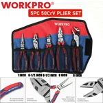 Workpro 5PCS Plier Set Diagonal Groove Joint Linesman Long Nose Slip. Fixed Price $23.49.