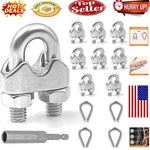 8-PIECE Stainless Steel Cable Clamp & Thimble Set. Fixed Price $30.99.