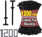 Scyon Cable Buckle 1200 Pcs- Nylon Universal Zip Lock Pro Ties For Hea. Fixed Price $54.99.
