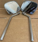 Harley Davidson Eagle Wings Bar Shield Set Of Chrome Mirrors Custom Chopper (106. Fixed Price $34.99.