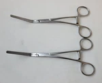 V. Mueller CH6201 Cooley Peripheral Vascular Clamp, Angled, 1-3/4" Jaw, 7". Fixed Price $80.00.