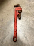 Vintage Craftsman 51653 Heavy Duty 18" Plumbers Tool Cast Iron Pipe Wrench Red. Fixed Price $14.99.