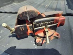 Vintage Craftsman No 391-5180 Swivel Base Bench Vise, 3-1/2" Jaws W/anvil. Fixed Price $64.95.