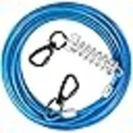 Haiyuan Dog Tie Out Cable Steel Wire With Clips Blue 10-30 Ft Heavy Duty. Fixed Price $15.83.
